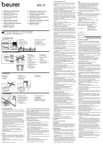 Manual Beurer MS 01 Scale