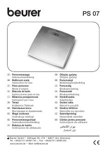 Instrukcja Beurer PS 07 Waga
