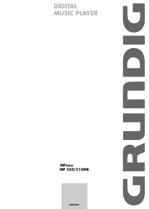Bedienungsanleitung Grundig MPaxx MP 550 Mp3 player