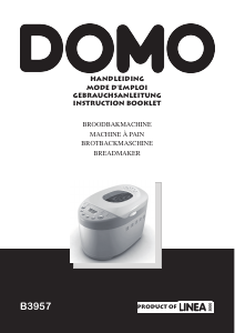 Bedienungsanleitung Domo B3957 Brotbackautomat