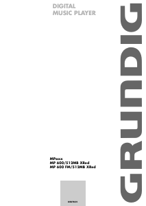 Bedienungsanleitung Grundig MPaxx MP 600 Mp3 player