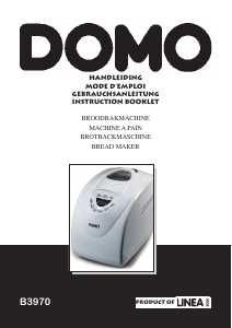 Bedienungsanleitung Domo B3970 Brotbackautomat