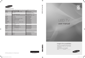 Manual Samsung UE46C6820US LED Television