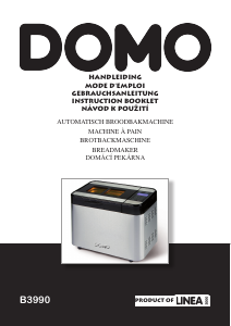 Handleiding Domo B3990 Broodbakmachine