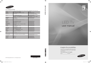 Manual Samsung UE40C7700WS LED Television