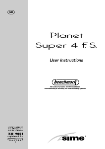 Manual Sime Planet Super 4 F.S. Gas Boiler