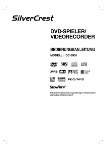 Bedienungsanleitung SilverCrest DC-5900 DVD-video Kombination