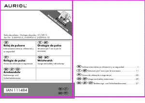 Manual Auriol IAN 111484 Relógio de pulso