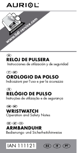 Manual de uso Auriol IAN 111121 Reloj de pulsera