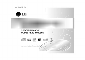 Manual LG LAC-M6500RS Car Radio