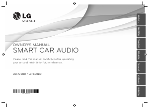 Manual LG LCF820BO Car Radio