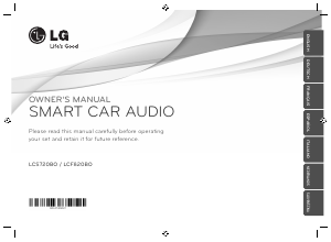 Manual LG LCS720BO Car Radio