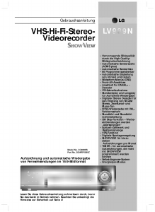 Bedienungsanleitung LG LV989N ShowView Videorecorder