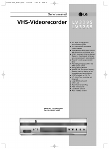 Handleiding LG LV3295 Videorecorder