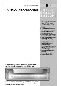 Bedienungsanleitung LG BN200PG Videorecorder