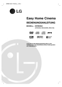 Handleiding LG DVW5354E Home cinema set