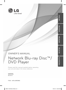 Manual LG BD560 Blu-ray Player