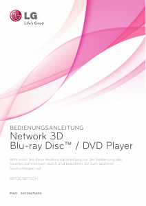 Bedienungsanleitung LG BP730 Blu-ray player