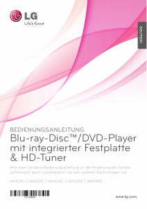 Bedienungsanleitung LG HR935C Blu-ray player