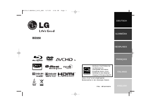 Bedienungsanleitung LG BD350 Blu-ray player