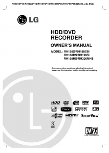 Manual LG RH200MHS DVD Player