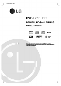 Bedienungsanleitung LG DVD5194 DVD-player
