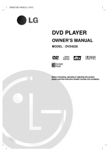 Manual LG DVD4220 DVD Player