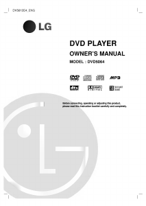 Manual LG DVD5064 DVD Player