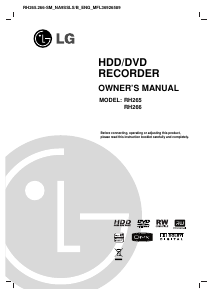 Manual LG RH266 DVD Player