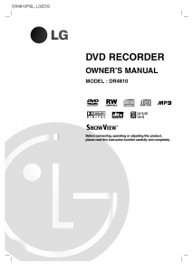 Manual LG DR4810 DVD Player