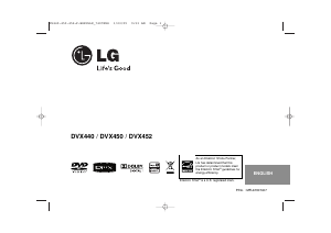 Manual LG DVX452 DVD Player