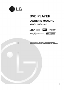 Manual LG DVD-2230P DVD Player