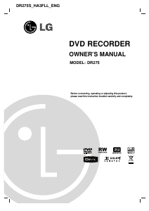Handleiding LG DR275 DVD speler