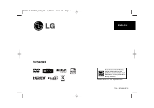Manual LG DVS400H DVD Player