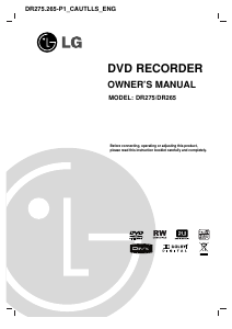 Manual LG DR265 DVD Player