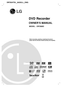 Manual LG DR7900D DVD Player