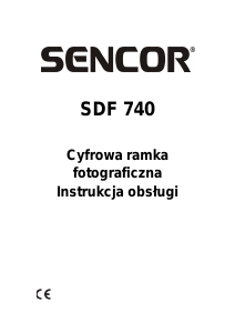 Instrukcja Sencor SDF 740 Ramka cyfrowa