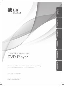 Manual LG DVX640 DVD Player
