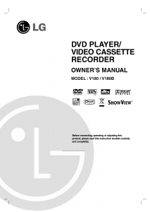 Manual LG V180B DVD-Video Combination