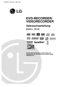 Bedienungsanleitung LG RC185 DVD-video Kombination