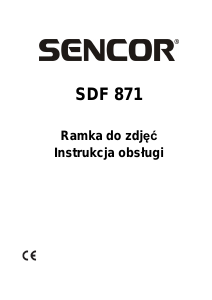 Instrukcja Sencor SDF 871 Ramka cyfrowa