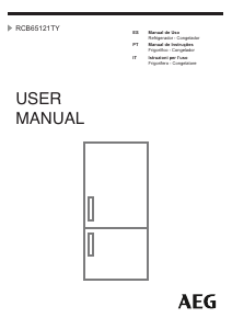 Manual AEG RCB65121TY Frigorífico combinado