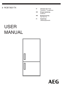 Manuale AEG RCB73821TX Frigorifero-congelatore