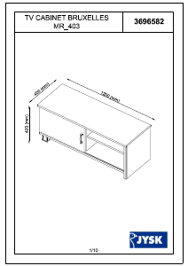 Manual de uso JYSK Gentofte Mueble TV