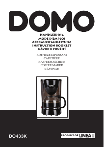 Bedienungsanleitung Domo DO433K Kaffeemaschine