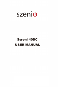 Handleiding Szenio Syreni 40DC Mobiele telefoon