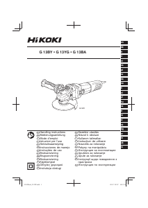 Käyttöohje Hikoki G 13BY Kulmahiomakone