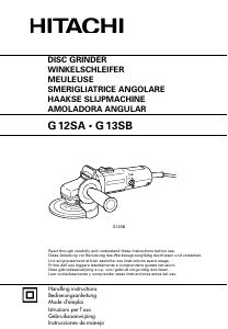 Mode d’emploi Hitachi G 12SA Meuleuse angulaire