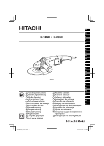 Priročnik Hitachi G 18UC Kotna brusilka