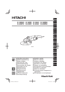 Brugsanvisning Hitachi G 18SH2 Vinkelsliber